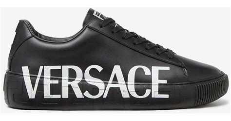 versace logo band trainer sneakers|Versace greca sneakers men.